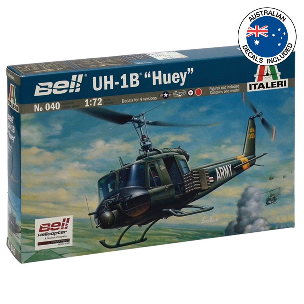ITALERI 1/72 UH-1B HUEY WITH AUS. DECALS