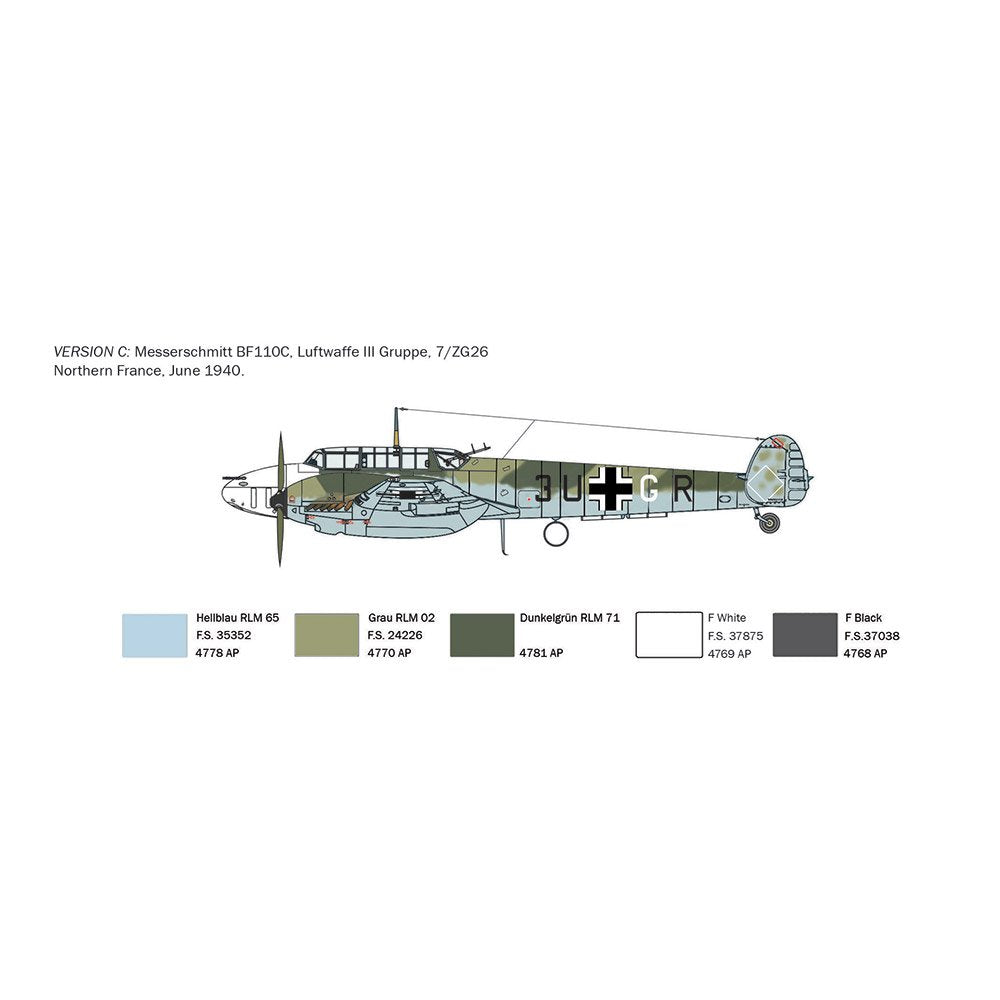 ITALERI 1/72 BF-110 C ZERSTORER