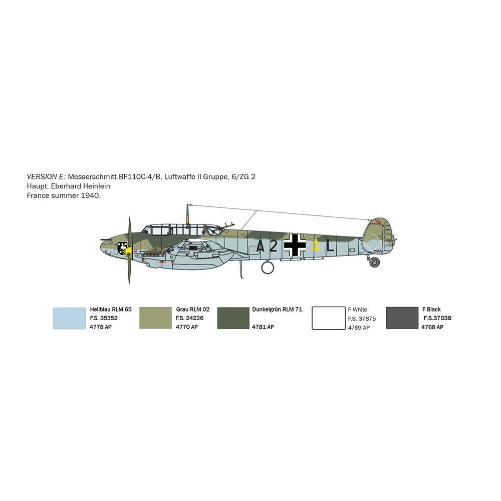 ITALERI 1/72 BF-110 C ZERSTORER