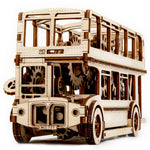 REVELL TINY ADVENTURES 1/40 LONDON BUS WOODEN MODEL KIT