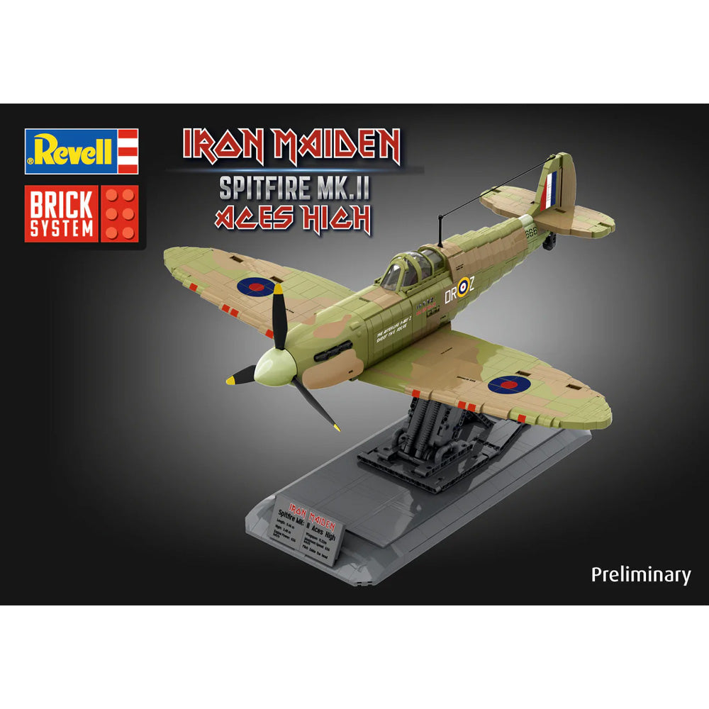 REVELL 1/18 IRON MAIDEN SPITFIRE MK.II ACES HIGH - BRICK SYSTEM