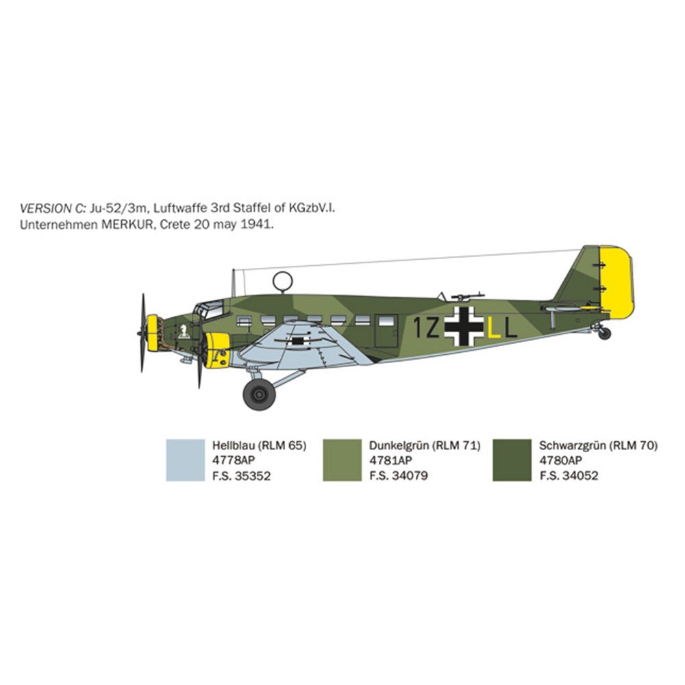 ITALERI 1/72 JUNKERS JU-52/3M