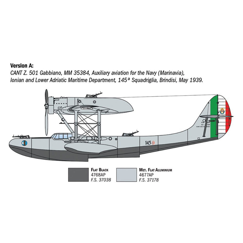 ITALERI 1/72 CANT Z.501 GABBIANO