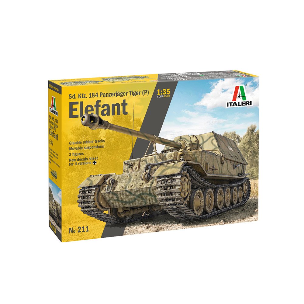 ITALERI 1/35 SD.KFZ. 184 PANZERJAGER TIGER (P) ELEFANT