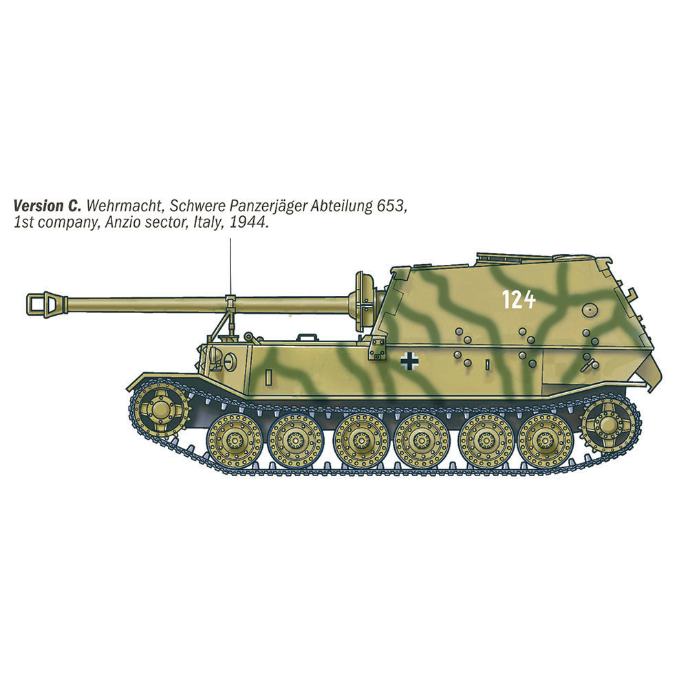 ITALERI 1/35 SD.KFZ. 184 PANZERJAGER TIGER (P) ELEFANT