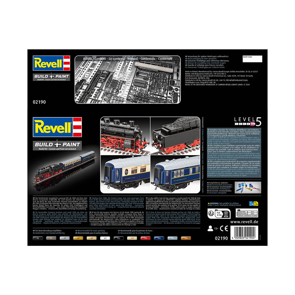 REVELL 1/87 ORIENT EXPRESS - COMPLETE TRAIN SET MODEL KIT
