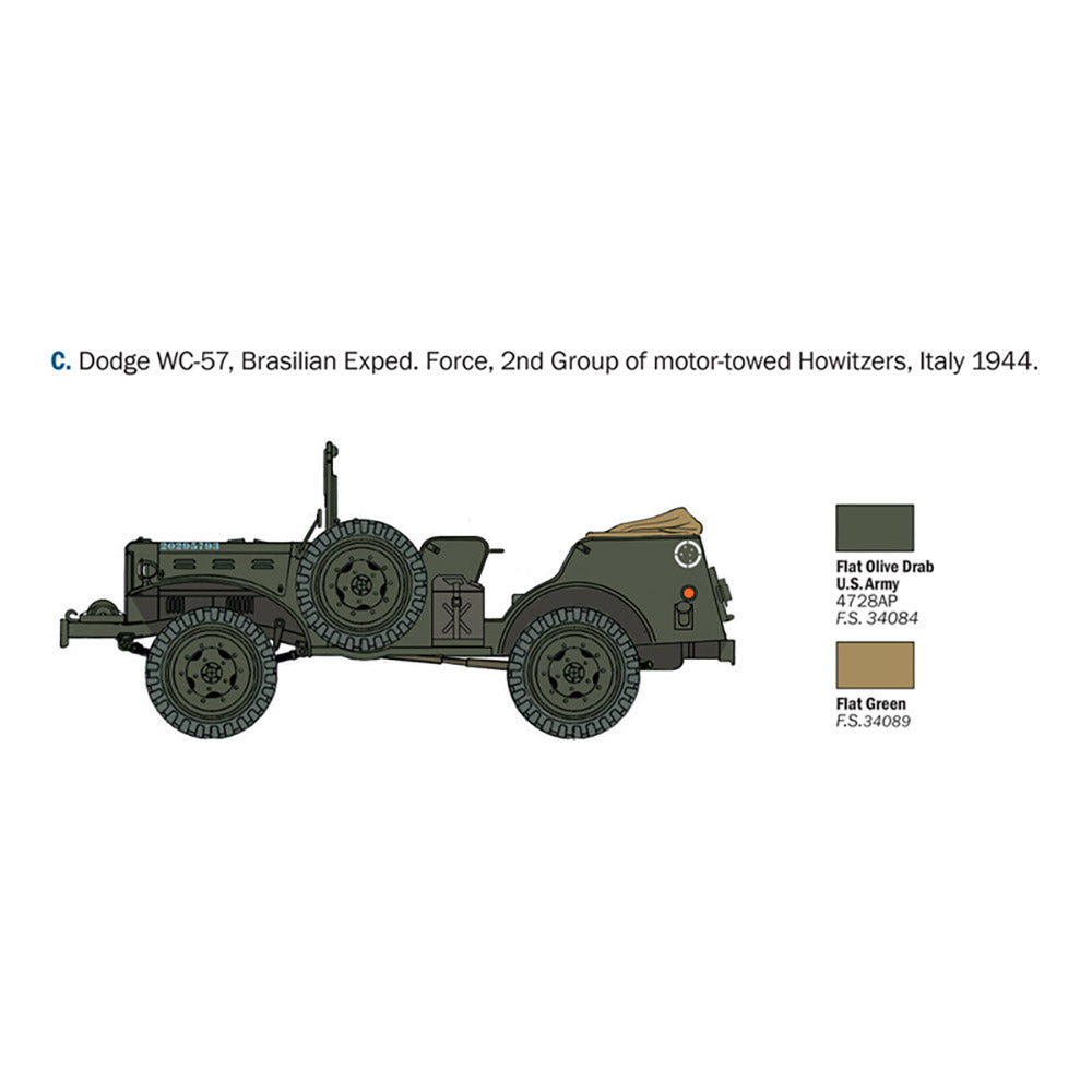 ITALERI 1/35 DODGE WC56 COMMAND CAR