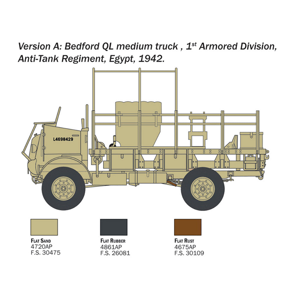 ITALERI 1/35 BEDFORD QL MEDIUM TRUCK