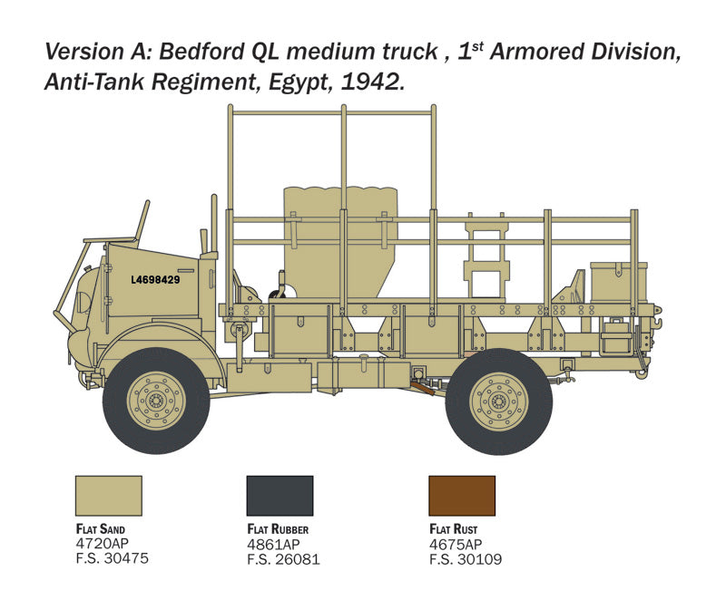 ITALERI 1/35 BEDFORD QL MEDIUM TRUCK