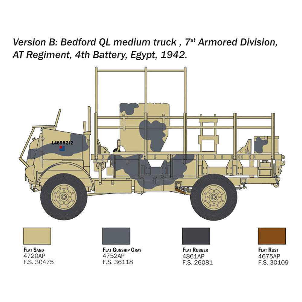 ITALERI 1/35 BEDFORD QL MEDIUM TRUCK