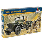 ITALERI 1/35 WILLYS MB JEEP WITH TRAILER