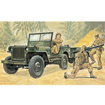 ITALERI 1/35 WILLYS MB JEEP WITH TRAILER