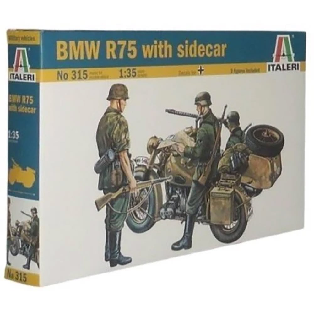 ITALERI 1/35 BMW R75 WITH SIDECAR