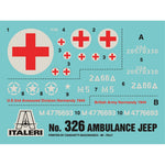 ITALERI 1/35 1/4 TON 4X4 AMBULANCE JEEP