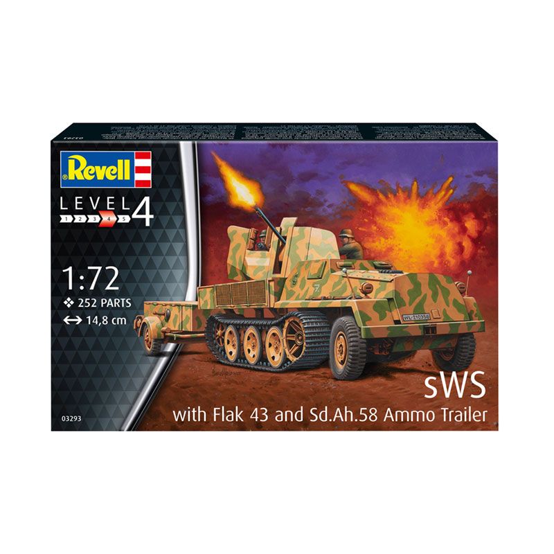 REVELL 1/72 SWS WITH FLAK43 AND SD.AH58 AMMO TRAILER