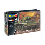 REVELL 1/76 T-34/76 MODEL 1940