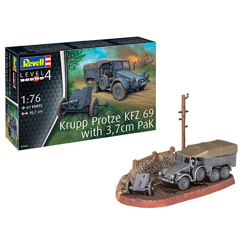REVELL 1/76 KRUPP PROTZE KFZ 69 WITH 3.7CM PAK