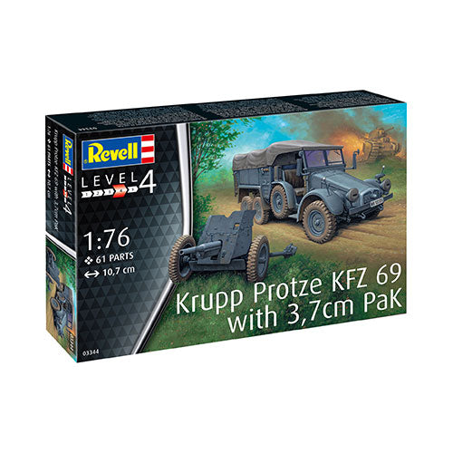 REVELL 1/76 KRUPP PROTZE KFZ 69 WITH 3.7CM PAK