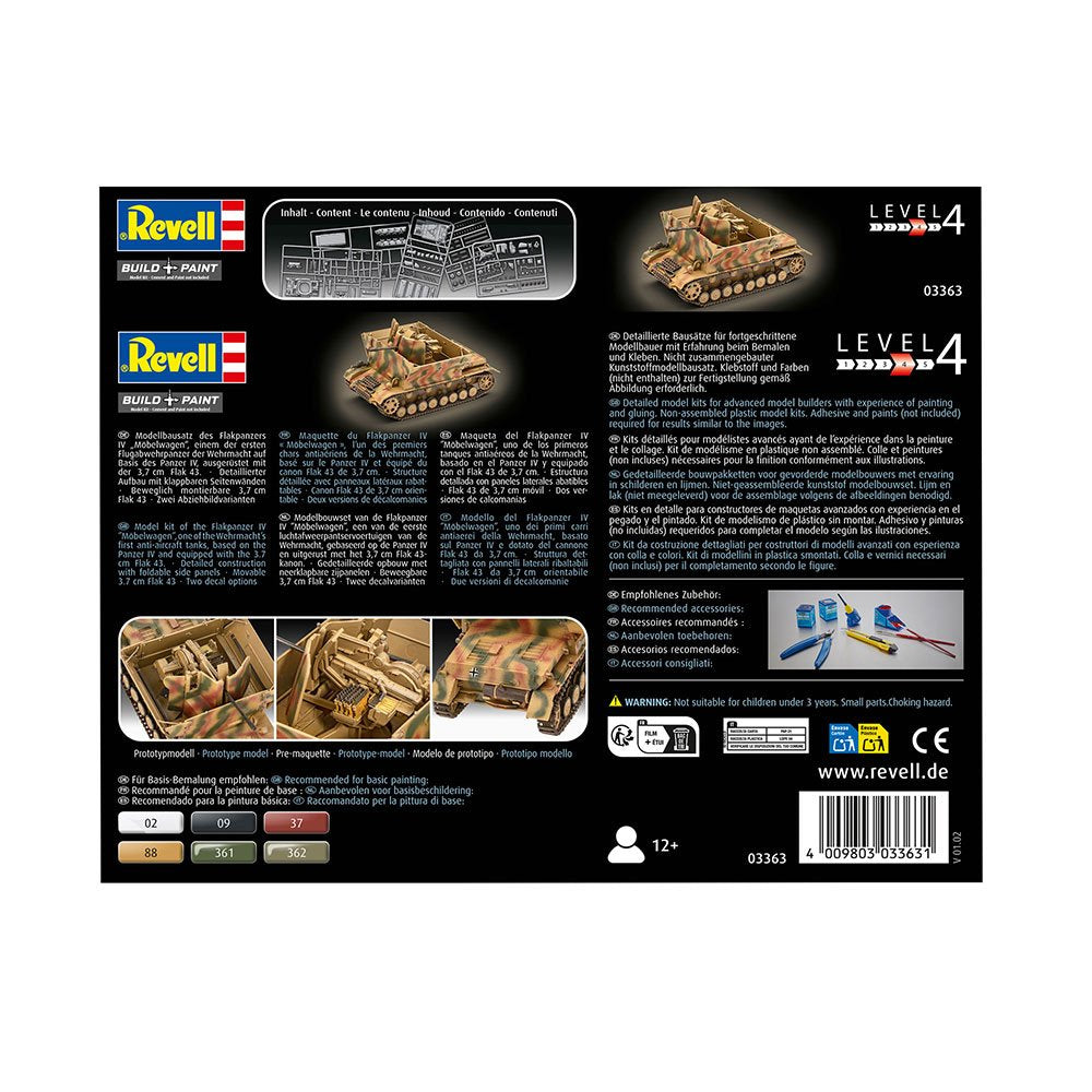 REVELL 1/72 FLAKPANZER IV MOBELWAGEN 3.7CM FLAK 43