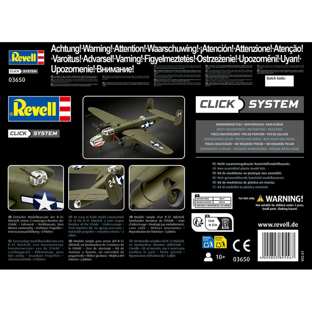 REVELL 1/72 B-25 MITCHELL CLICK-SYSTEM