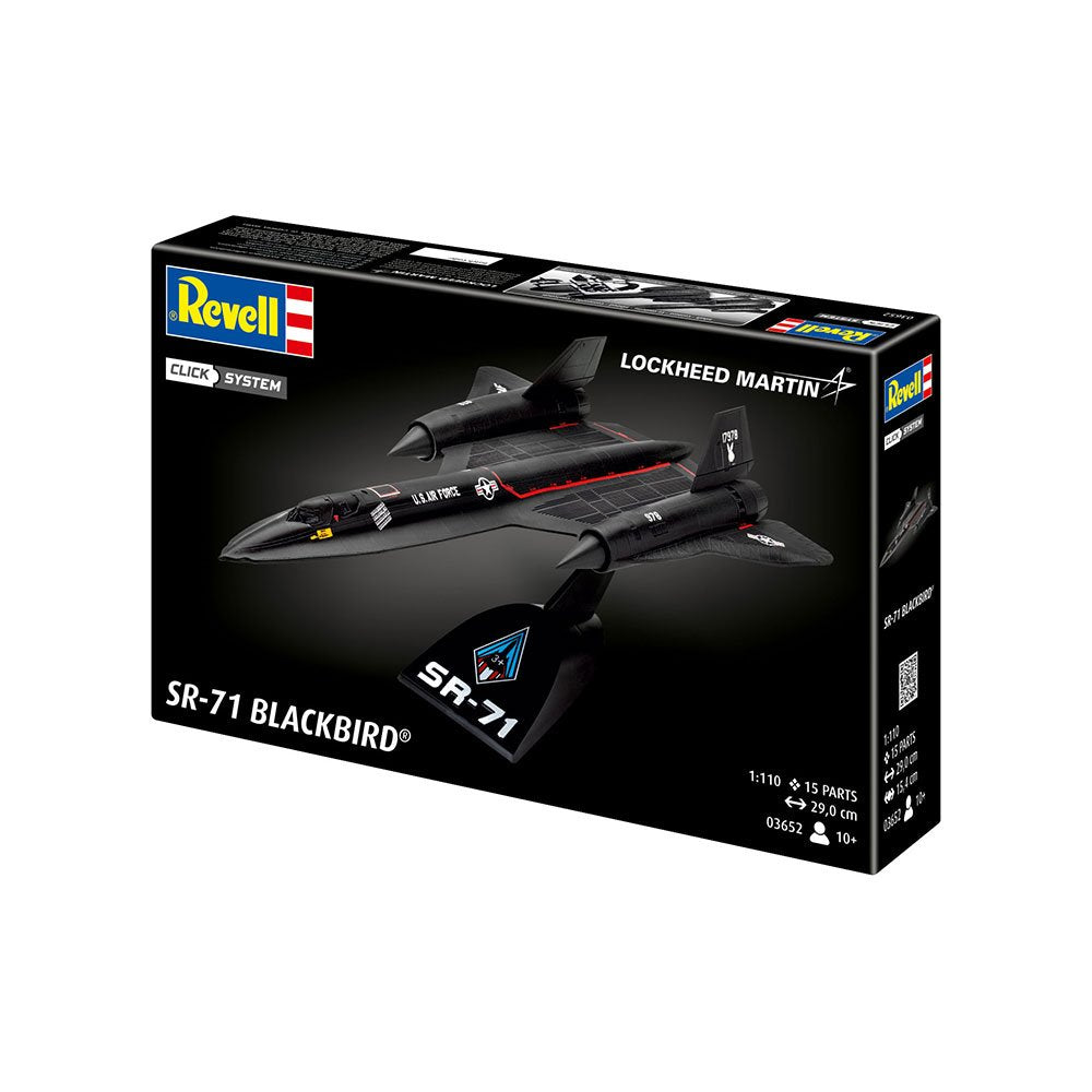 REVELL 1/110 LOCKHEED SR-71 BLACKBIRD CLICK SYSTEM