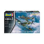 REVELL 1/72 COMBAT SET MESSERSCHMITT BF109 G-10 AND SPITFIRE MK.V