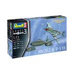 REVELL 1/72 COMBAT SET MESSERSCHMITT ME262 - P-51B MUSTANG
