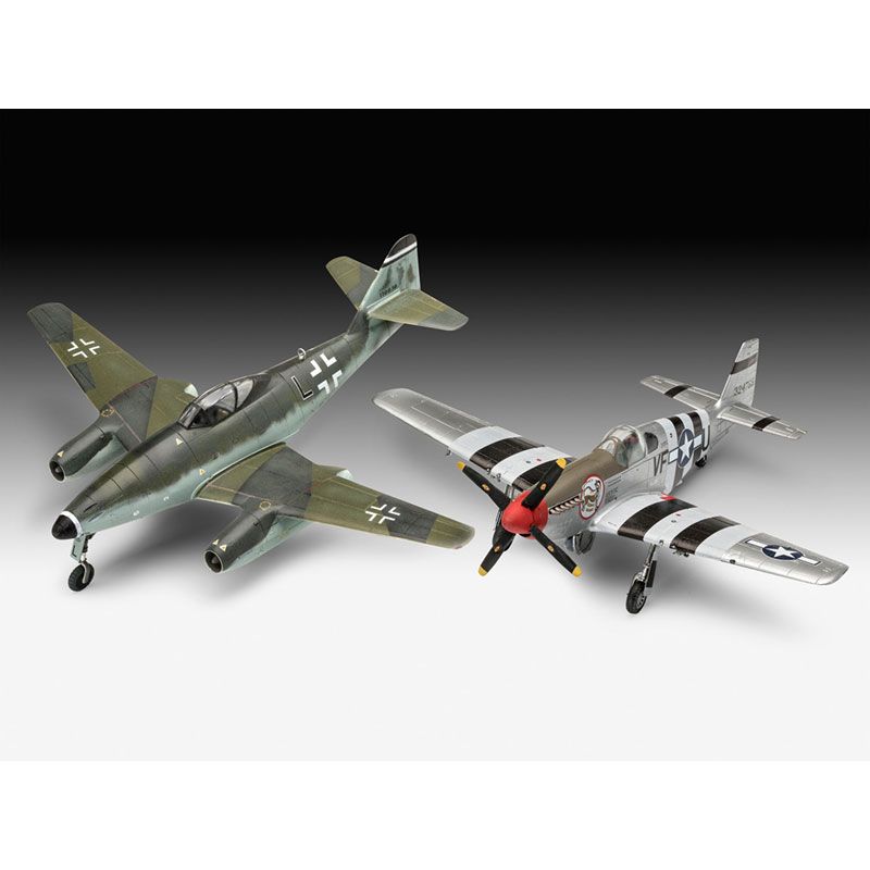 REVELL 1/72 COMBAT SET MESSERSCHMITT ME262 - P-51B MUSTANG