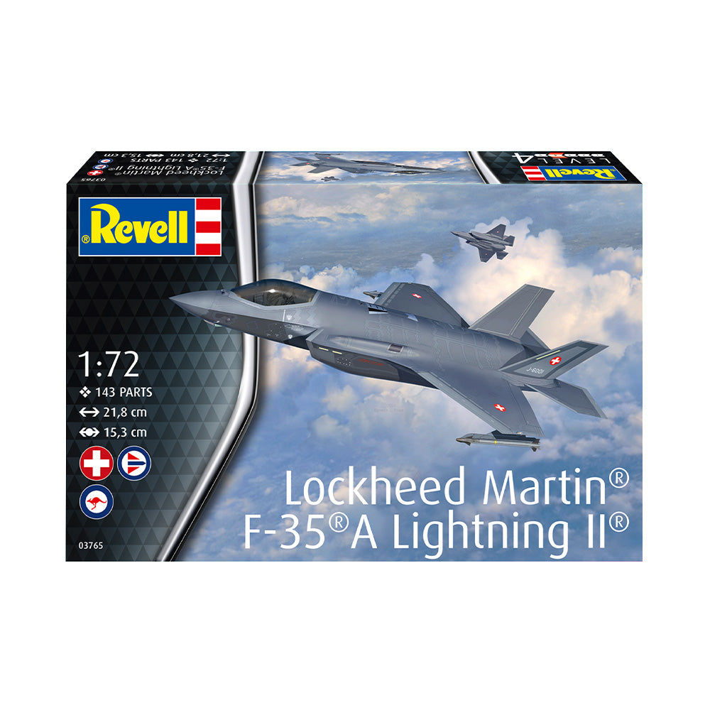 REVELL 1/72 LOCKHEED MARTIN F-35A LIGHTNING II WITH AUS. DECALS