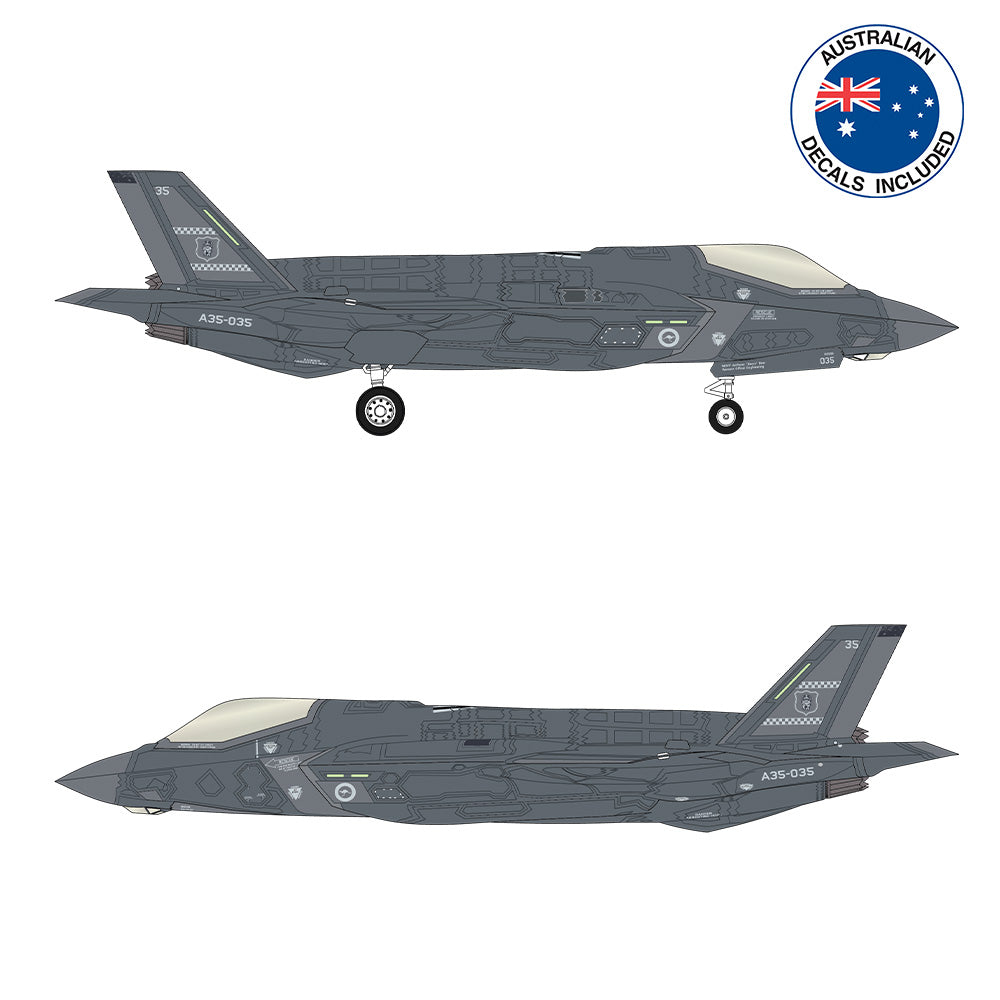 REVELL 1/72 LOCKHEED MARTIN F-35A LIGHTNING II WITH AUS. DECALS