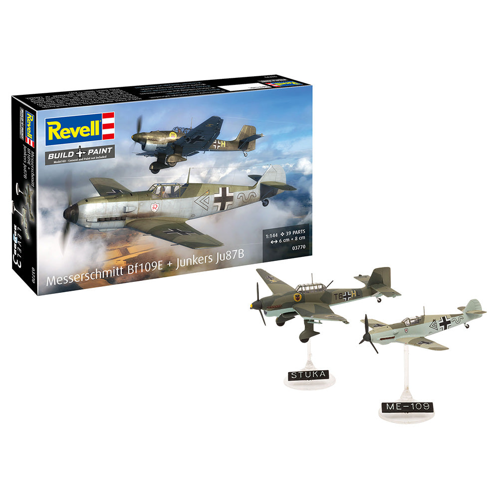 REVELL 1/144 MESSERSCHMITT BF109E AND JUNKERS JU87B STUKA