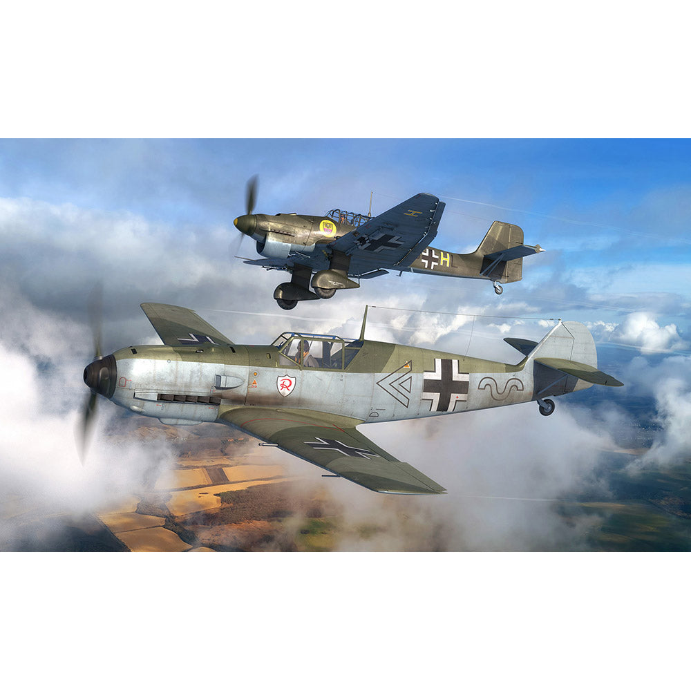 REVELL 1/144 MESSERSCHMITT BF109E AND JUNKERS JU87B STUKA