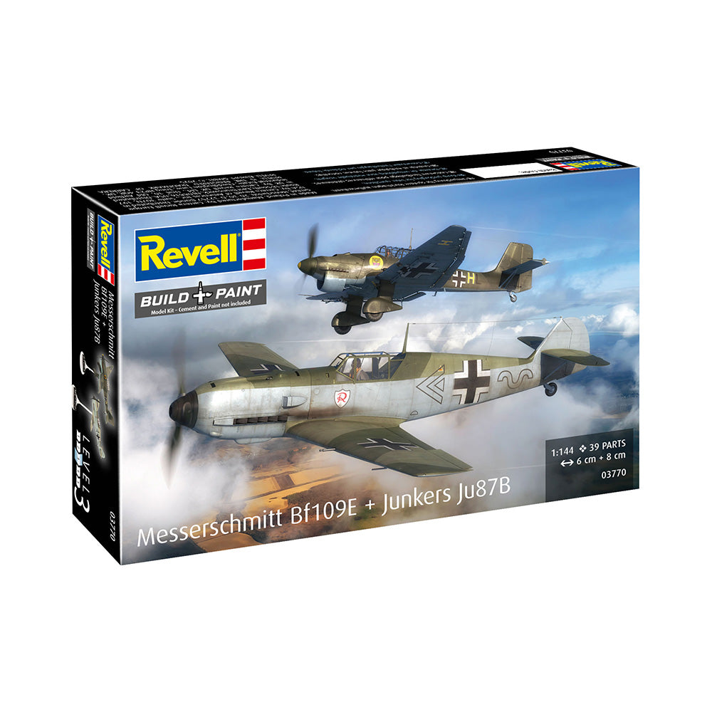 REVELL 1/144 MESSERSCHMITT BF109E AND JUNKERS JU87B STUKA