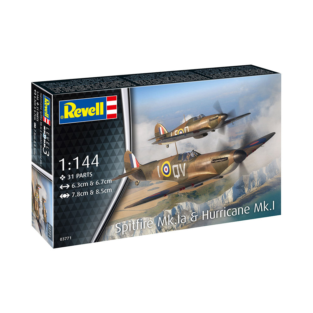 REVELL 1/144 SUPERMARINE SPITFIRE MK.IA AND HAWKER HURRICANE MK.I
