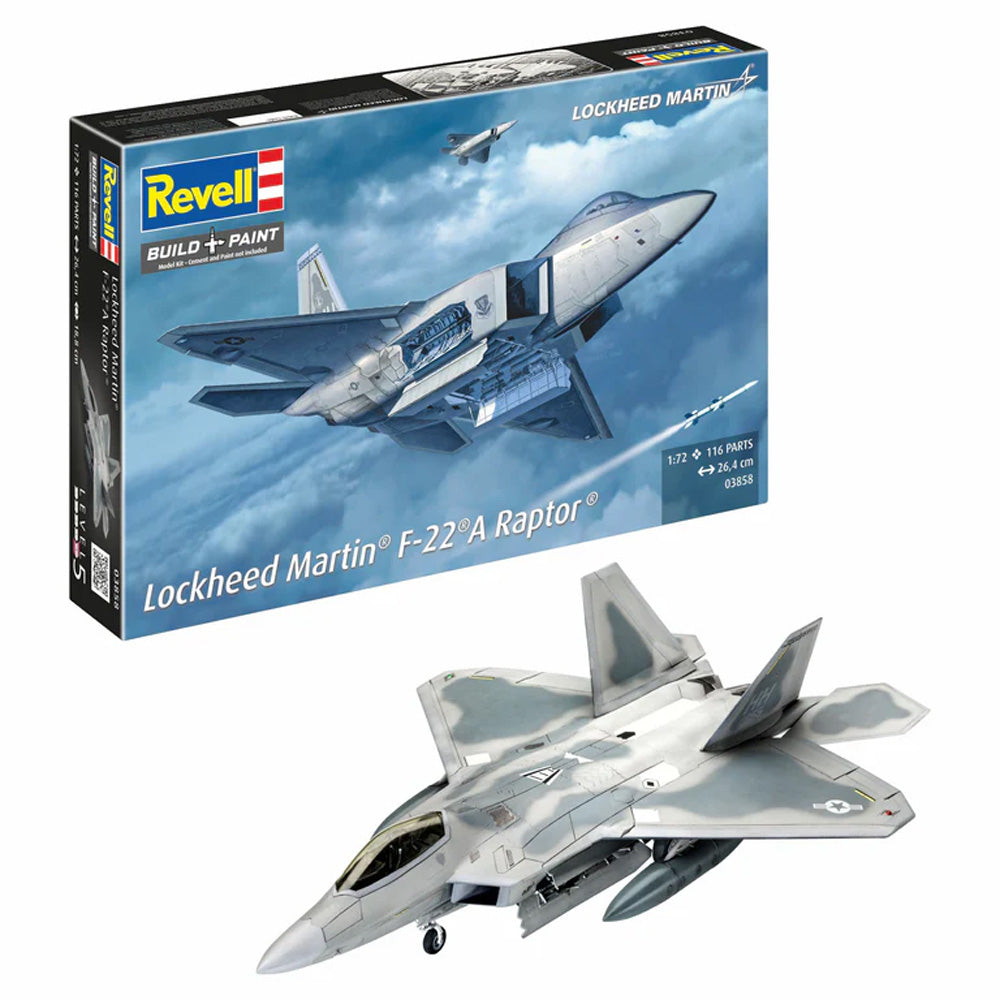 REVELL 1/72 LOCKHEED MARTIN F-22A RAPTOR