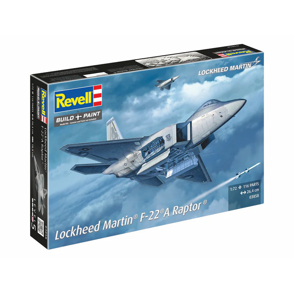 REVELL 1/72 LOCKHEED MARTIN F-22A RAPTOR