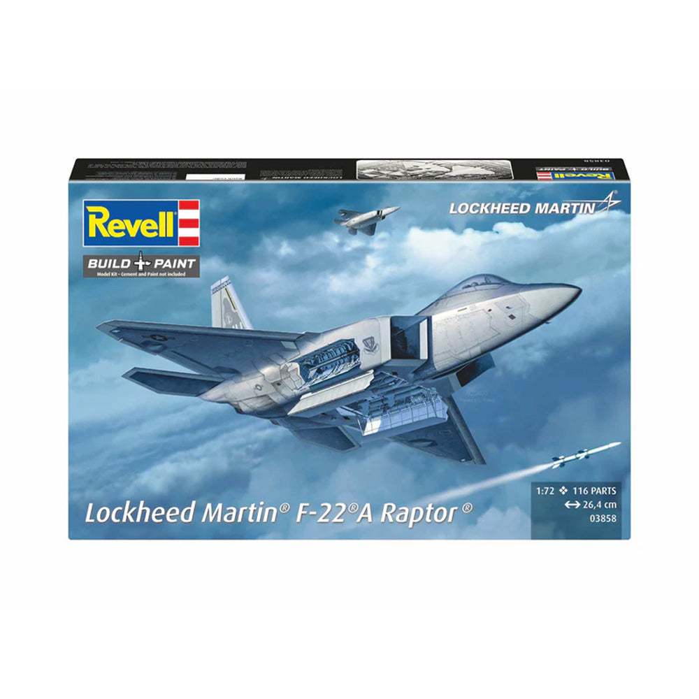 REVELL 1/72 LOCKHEED MARTIN F-22A RAPTOR