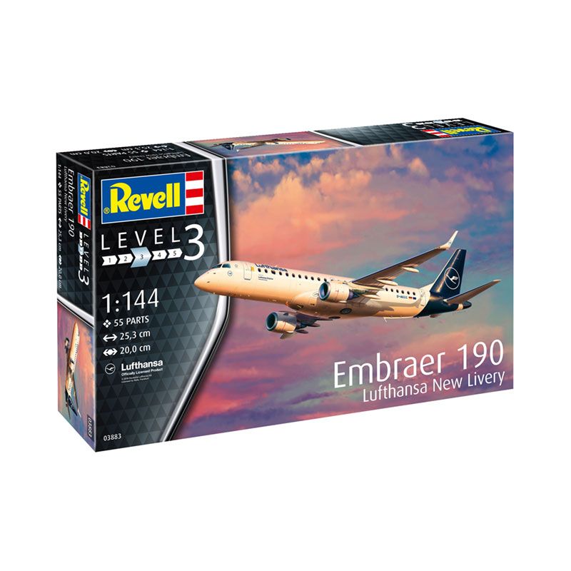 REVELL 1/144 EMBRAER 190 LUFTHANSA NEW LIVERY