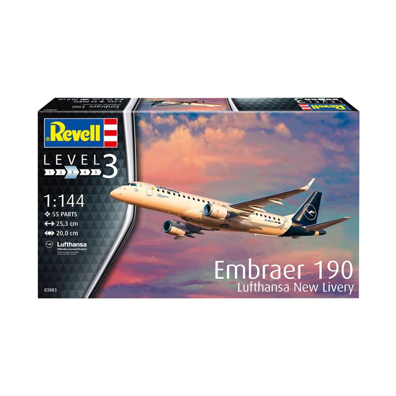 REVELL 1/144 EMBRAER 190 LUFTHANSA NEW LIVERY