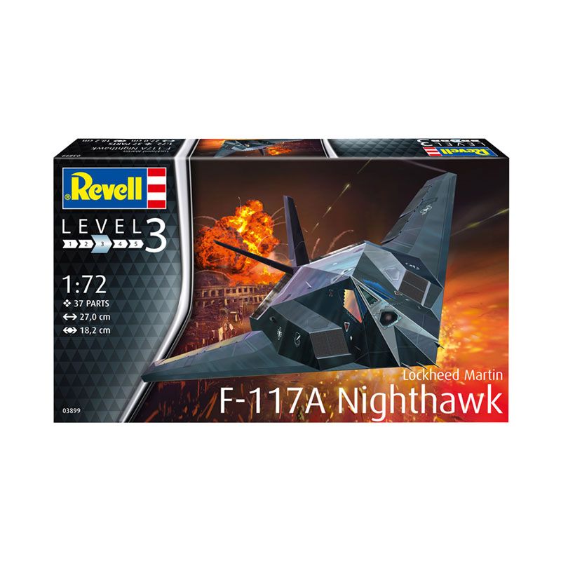 REVELL 1/72 LOCKHEED MARTIN F-117A NIGHTHAWK STEALTH FIGHTER