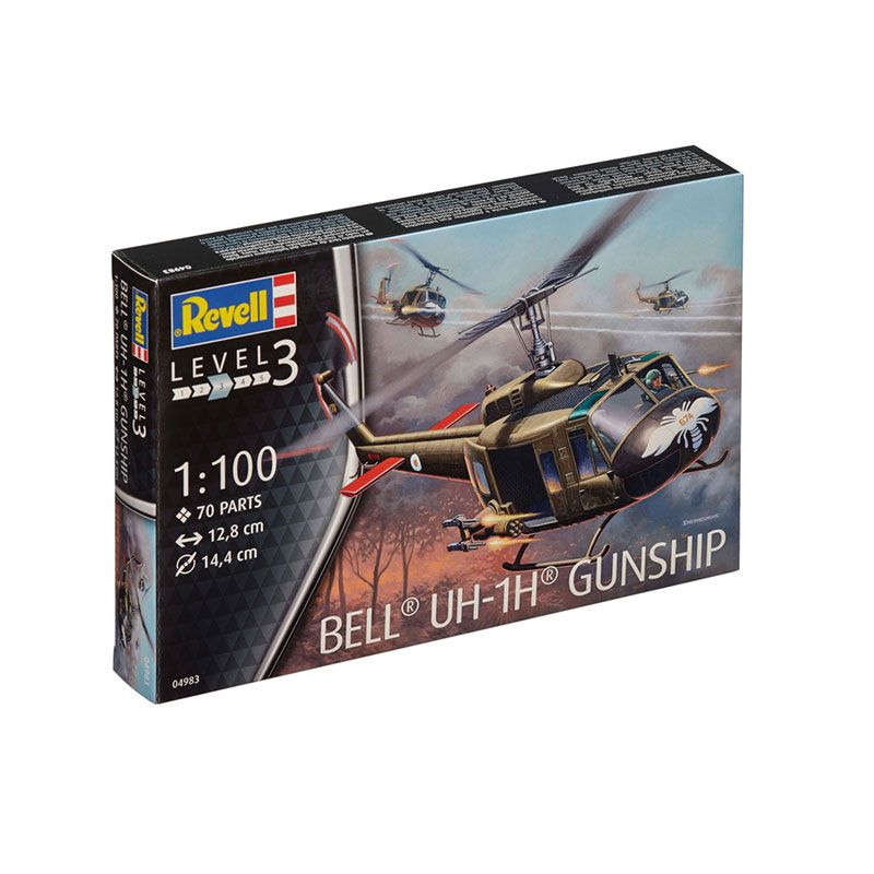 REVELL 1/100 BELL UH-1H GUNSHIP