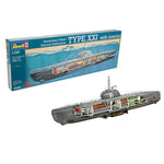 REVELL 1/144 GERMAN SUBMARINE U-BOOT TYPE XXI WITH INTERIOR