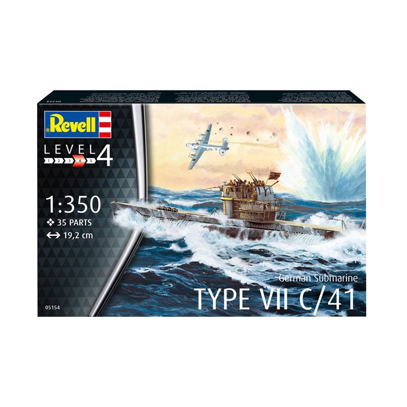 REVELL 1/350 GERMAN SUBMARINE TYPE VII C-41