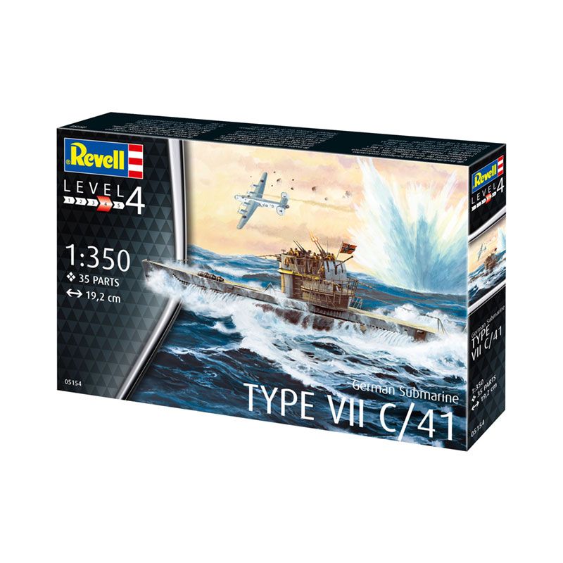 REVELL 1/350 GERMAN SUBMARINE TYPE VII C-41