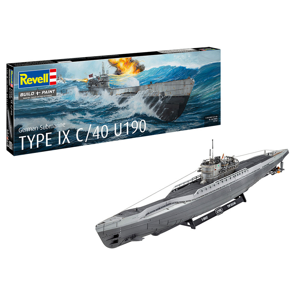 REVELL 1/144 GERMAN SUBMARINE TYPE IX C/40 U190