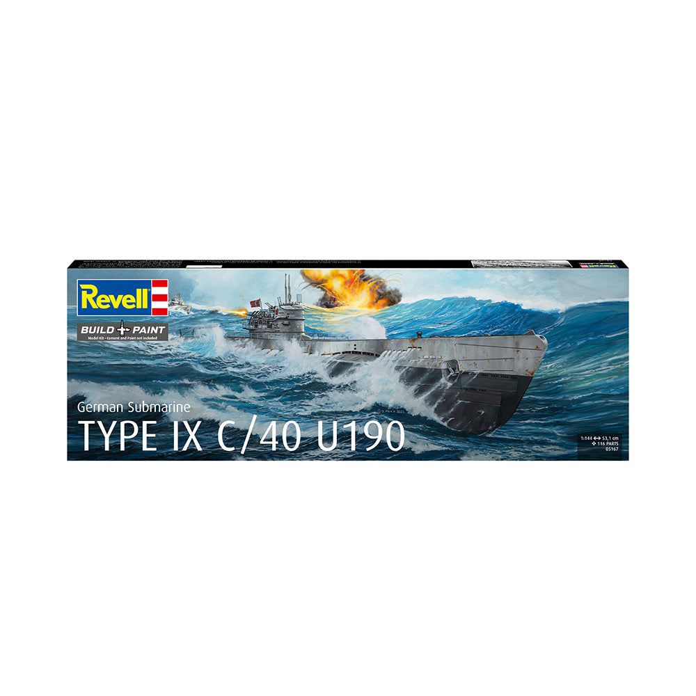 REVELL 1/144 GERMAN SUBMARINE TYPE IX C/40 U190