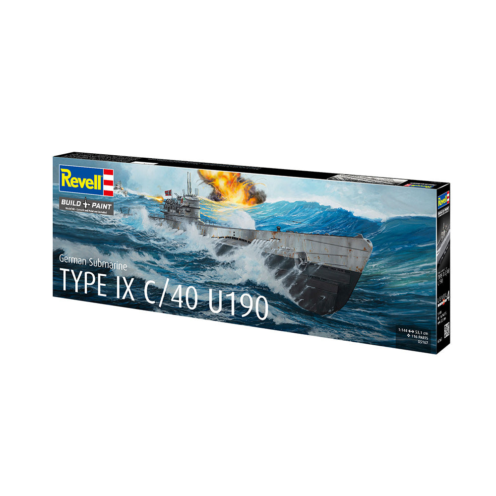 REVELL 1/144 GERMAN SUBMARINE TYPE IX C/40 U190