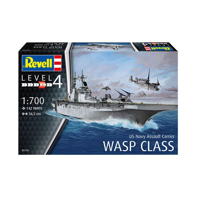 REVELL 1/700 US NAVY ASSAULT CARRIER WASP CLASS