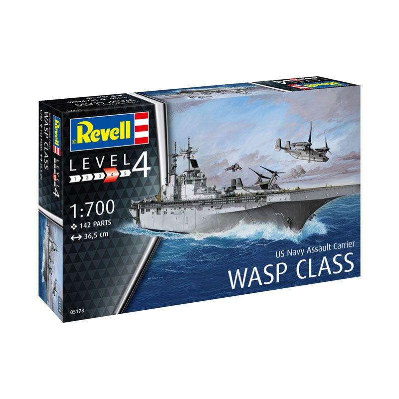 REVELL 1/700 US NAVY ASSAULT CARRIER WASP CLASS
