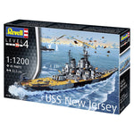 REVELL 1/1200 BATTLESHIP USS NEW JERSEY